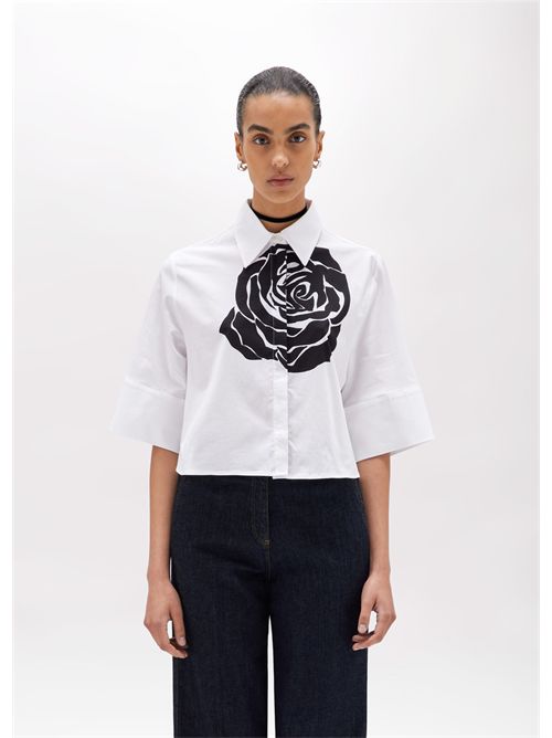 shirt woman black white BLUGIRL BLUMARINE | RA5044T2993/M9238